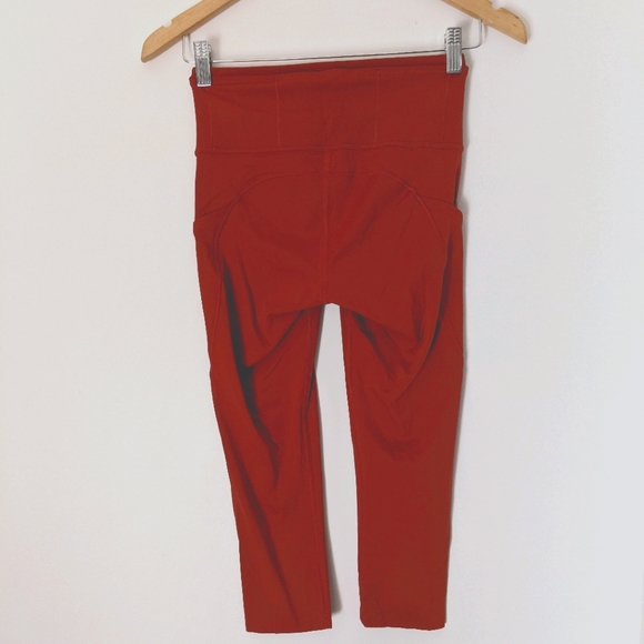 Lululemon Fast and Free Crop II Magma 4 - Picture 12 of 16